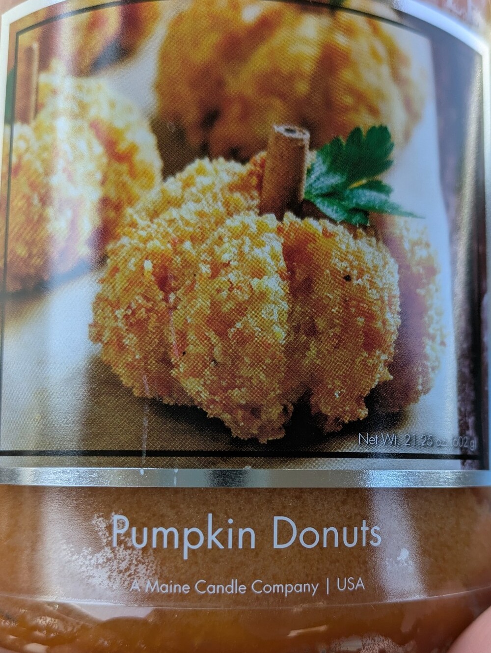 HTF Seasonal Pumpkin Donut Scent Village Candle - Picture 2 of 4